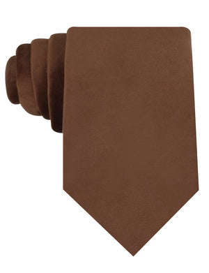 Brown Velvet Necktie