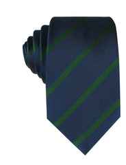 Brunswick Green Striped Necktie