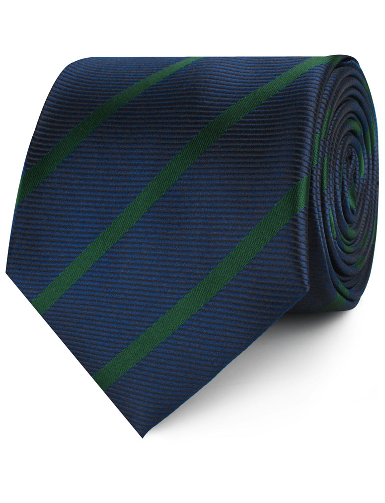 Brunswick Green Striped Neckties