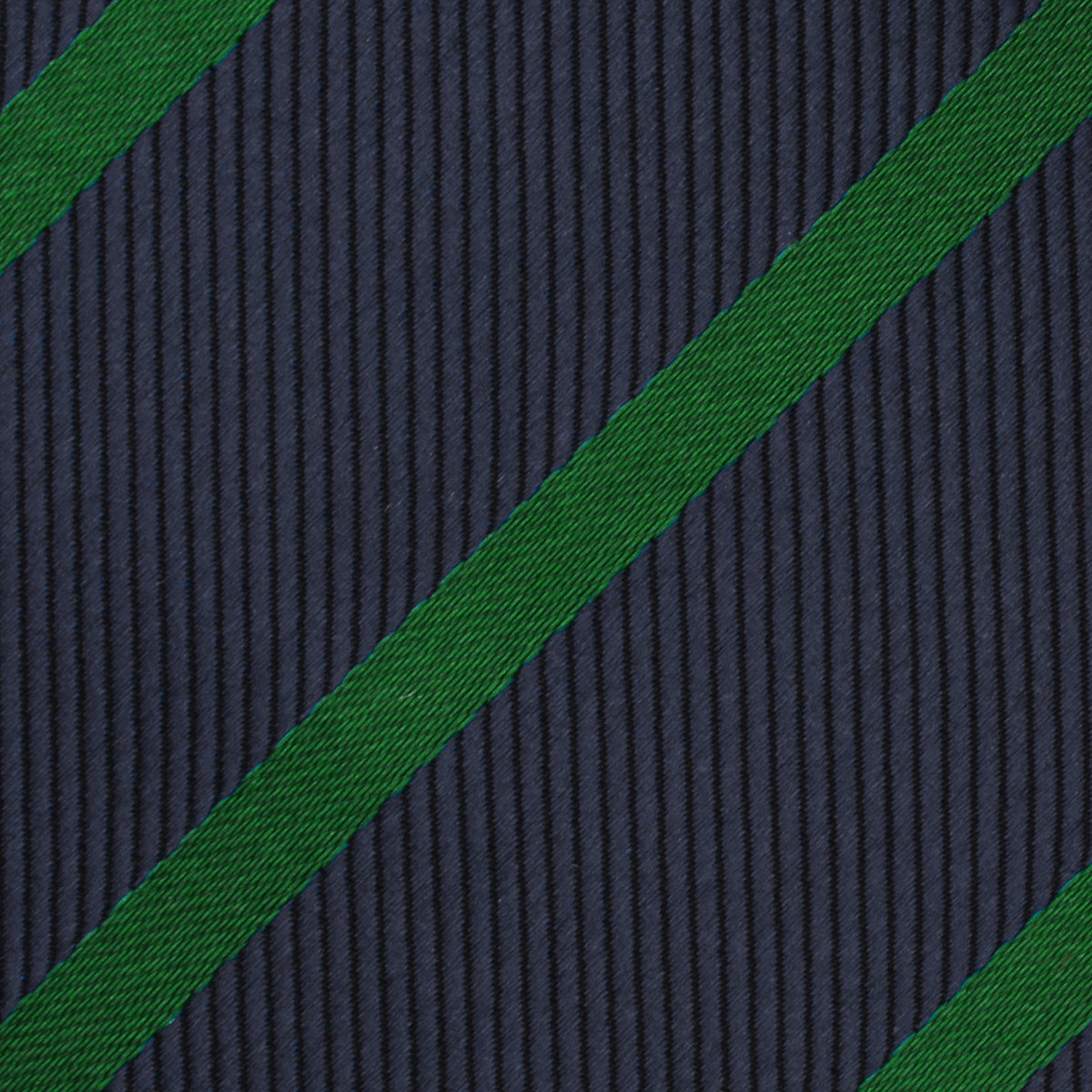 Brunswick Green Striped Skinny Tie Fabric