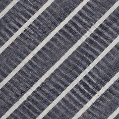 Budapest Pinstripe Fabric Mens Bow Tie