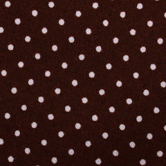 Burgundy Cotton Polkadot Fabric Mens Diamond Bowtie