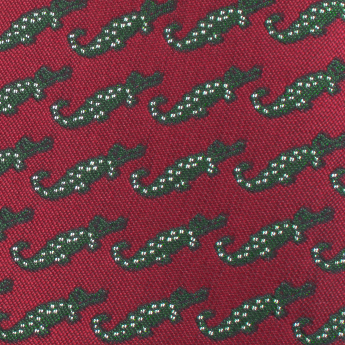 Burgundy Crocodile Dundee Necktie Fabric