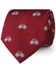 Burgundy French Bicycle Neckties