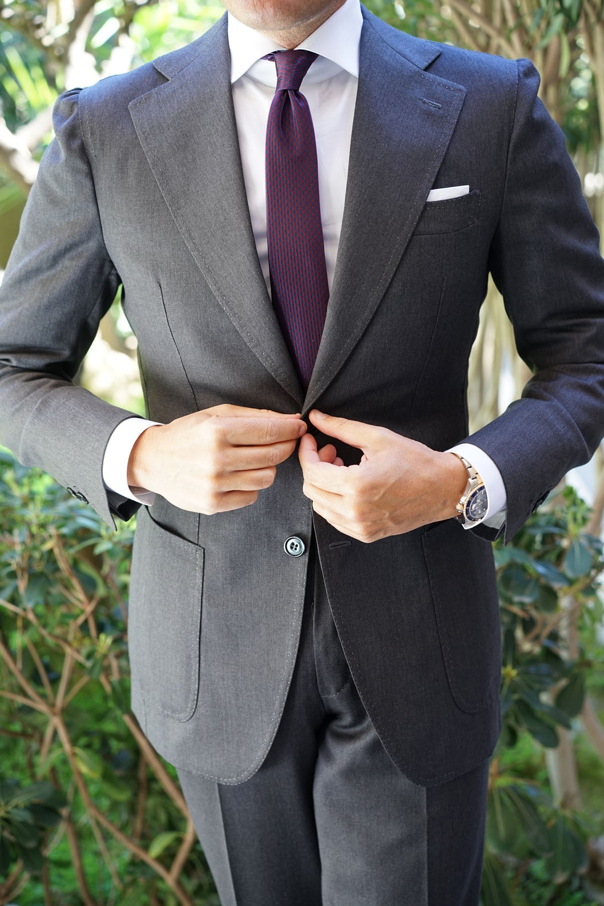houndstooth skinny tie