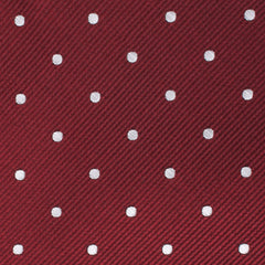 Burgundy Polka Dots Pocket Square Fabric