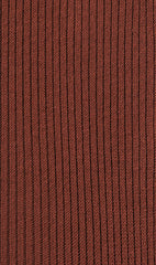 Burnt Golden Brown Ribbed Socks Pattern