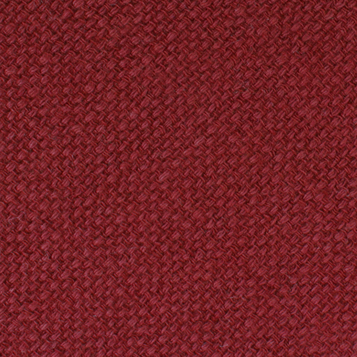 Burnt Burgundy Basket Weave Linen Pocket Square Fabric