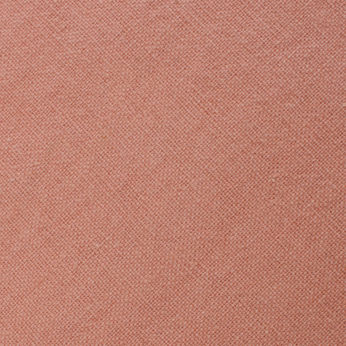 Burnt Coral Sunset Pink Chenille Linen Pocket Square Fabric