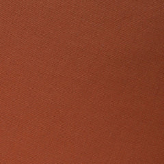 Burnt Terracotta Orange Linen Skinny Tie Fabric