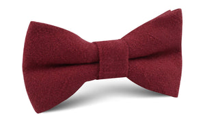 Cabernet Burgundy Linen Bow Tie