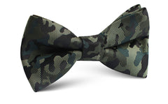 Camouflage Army Green Bow Tie