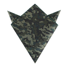 Camouflage Army Green Pocket Square