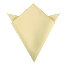 Canary Blush Yellow Weave Pocket Square