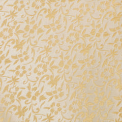 Canary Yellow Floral Fields Fabric Swatch