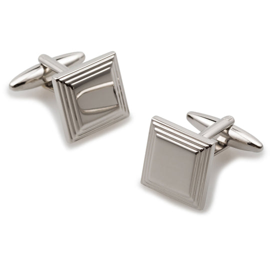 Cady Silver Square Cufflinks
