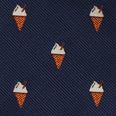 Cappuccino Ice Cream Cone Bow Tie Fabric
