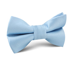 Capri Blue Twill Kids Bow Tie