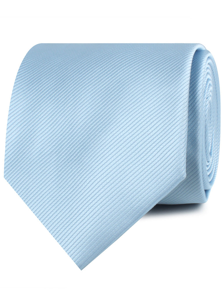 Capri Blue Twill Neckties