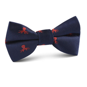 Caribbean Coral Octopus Kids Bow Tie