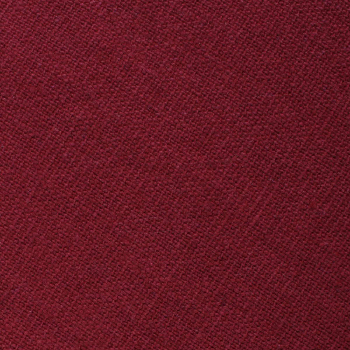 Carmine Burgundy Linen Skinny Tie Fabric