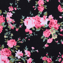 Carnation Floral Pink Fabric Necktie