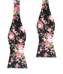 Carnation Floral Pink Self Bow Tie