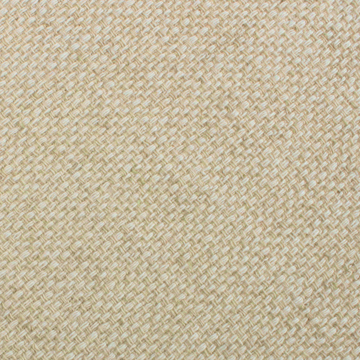 Champagne Basket Weave Linen Pocket Square Fabric