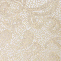 Champagne Desert Paisley Bow Tie Fabric