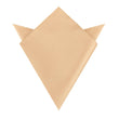 Champagne Gold Basket Weave Pocket Square
