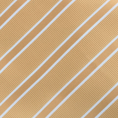 Champagne Gold Double Stripe Bow Tie Fabric