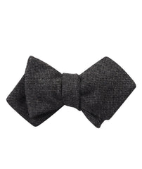 Charcoal Donegal Diamond Self Bowtie