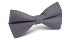 Charcoal Grey Cotton Bow Tie