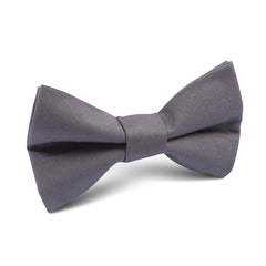 Charcoal Grey Cotton Kids Bow Tie