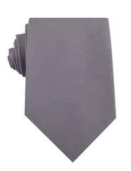Charcoal Grey Cotton Necktie