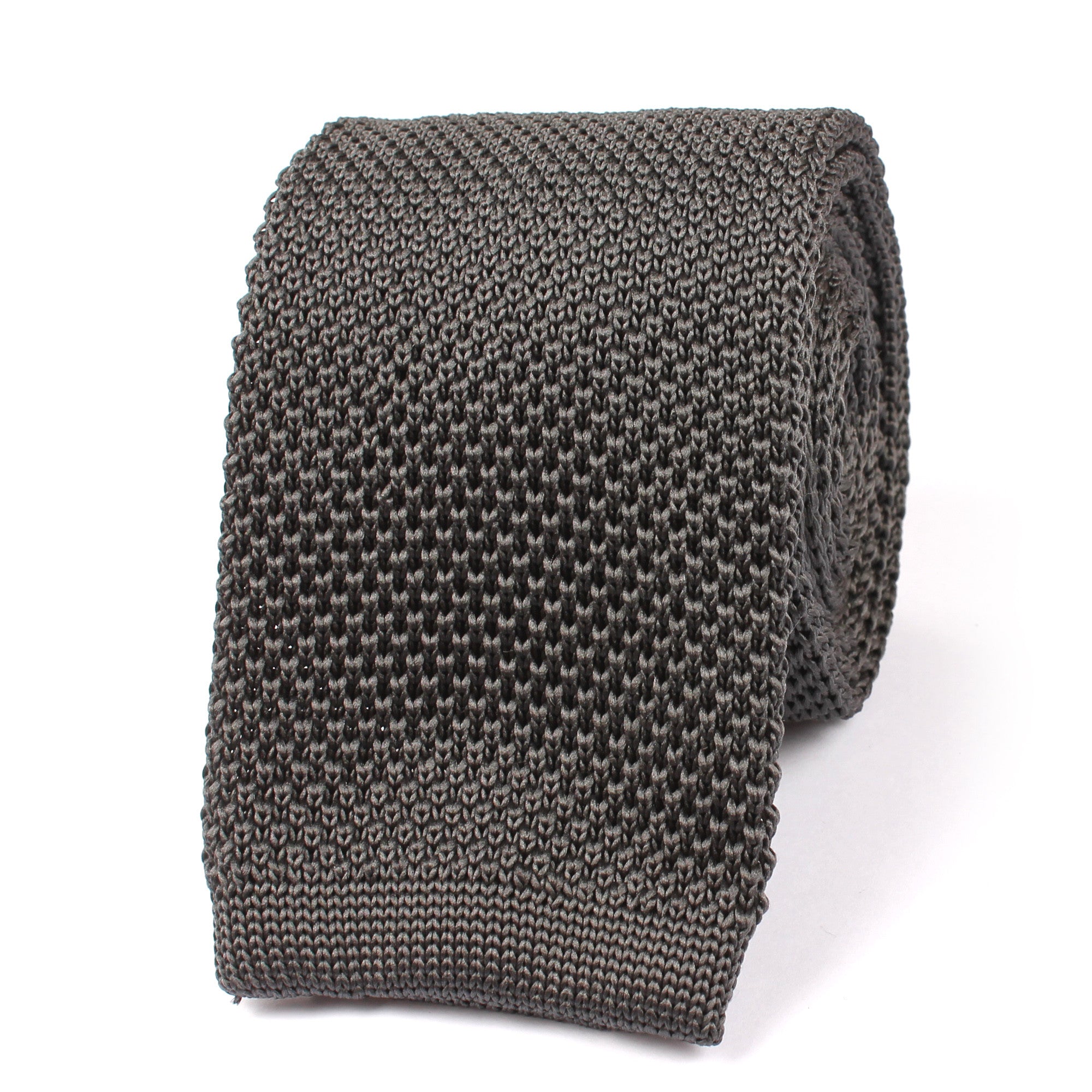 Charcoal Grey Knitted Tie