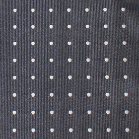 Charcoal Grey with White Polka Dots Pocket Square