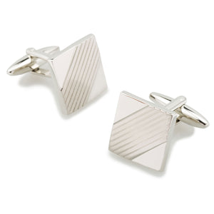 Charles de Gaulle Silver Square Cufflinks