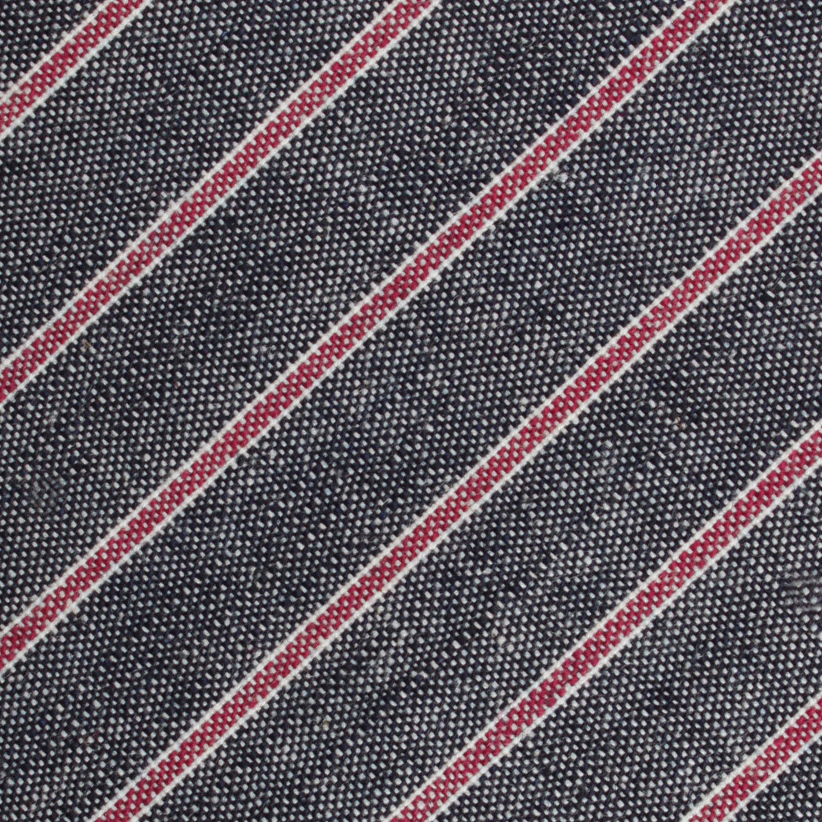 Cherry Red Pinstripe Fabric Necktie