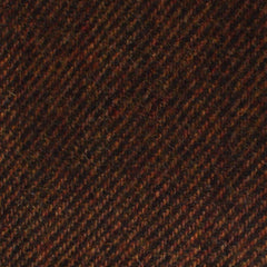 Chocolate Brown Striped Wool Fabric Pocket Square