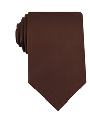 Chocolate Brown Twill Necktie