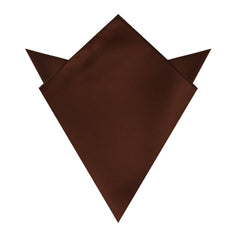 Chocolate Brown Twill Pocket Square
