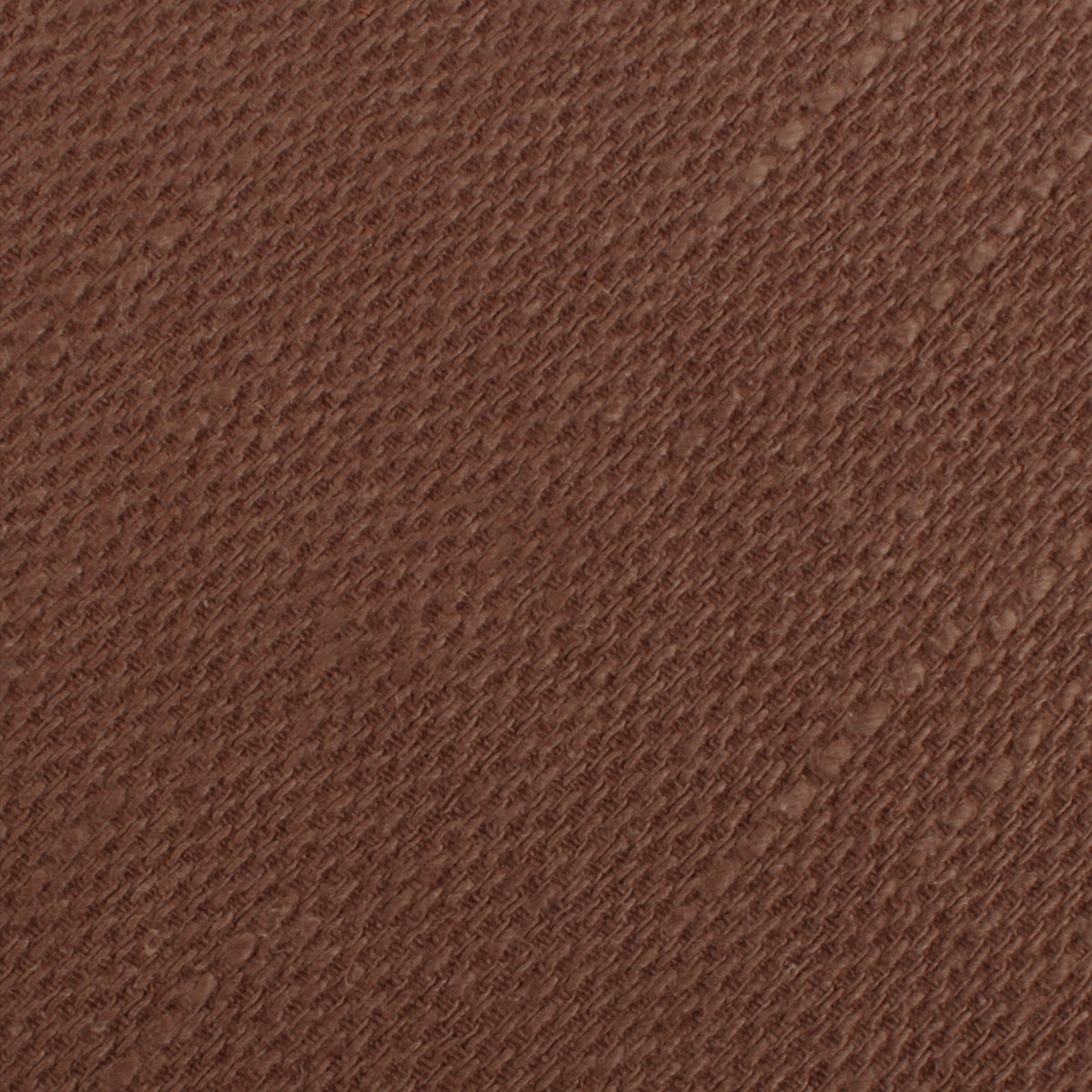 Cinnamon Brown Coarse Linen Pocket Square Fabric
