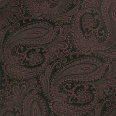 Cinnamon Brown Paisley Fabric Swatch