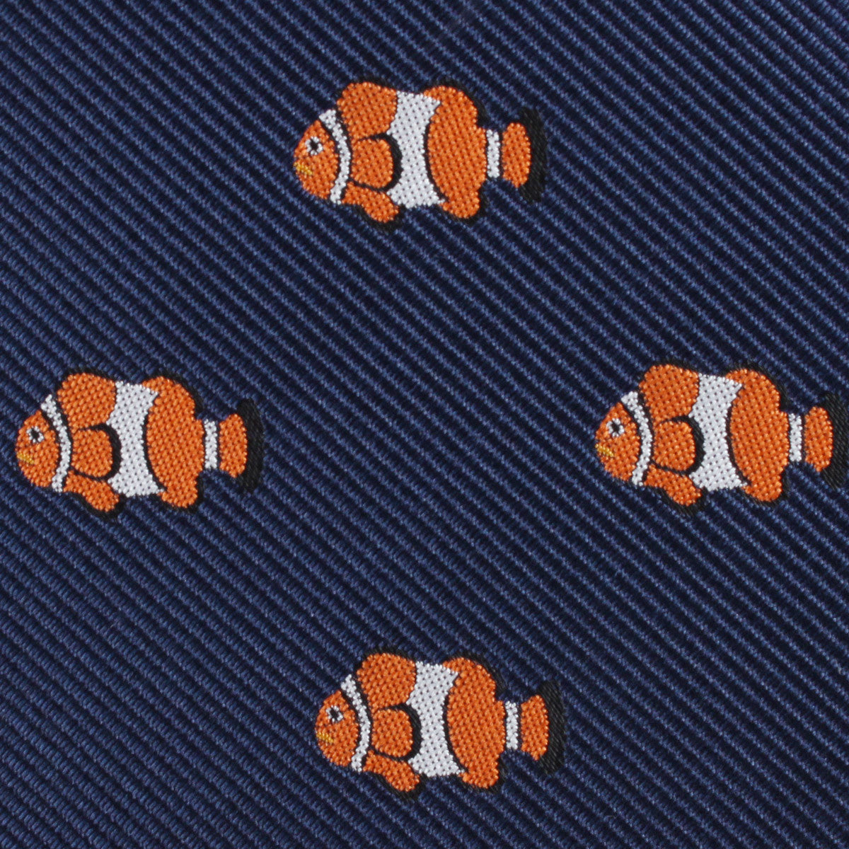 Clown Fish Fabric Self Diamond Bowtie