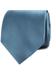 Coastal Blue Satin Neckties