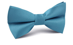 Coastal Blue Twill Bow Tie