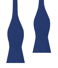 Cobalt Blue Linen Self Bow Tie