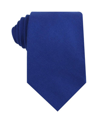 Cobalt Blue Linen Necktie