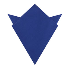 Cobalt Blue Linen Pocket Square